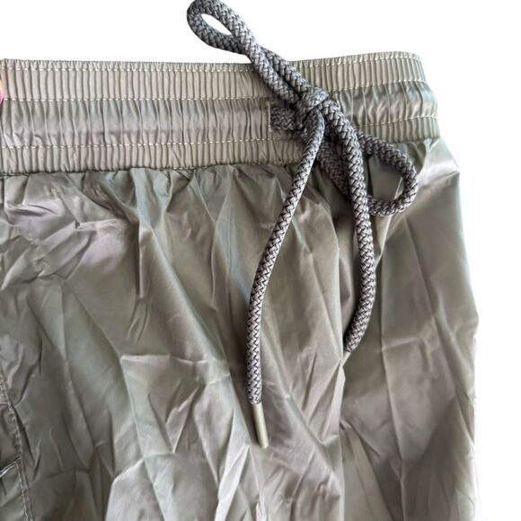 Aerie Offline Tan Metallic Shine Drawstring Athletic Shorts - Picture 7 of 9